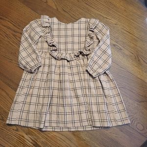 Cecil and Lou Brown Plaid Dress